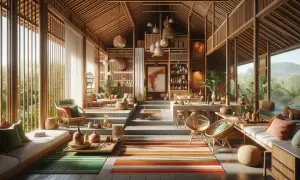 Modern interior in Balinese style