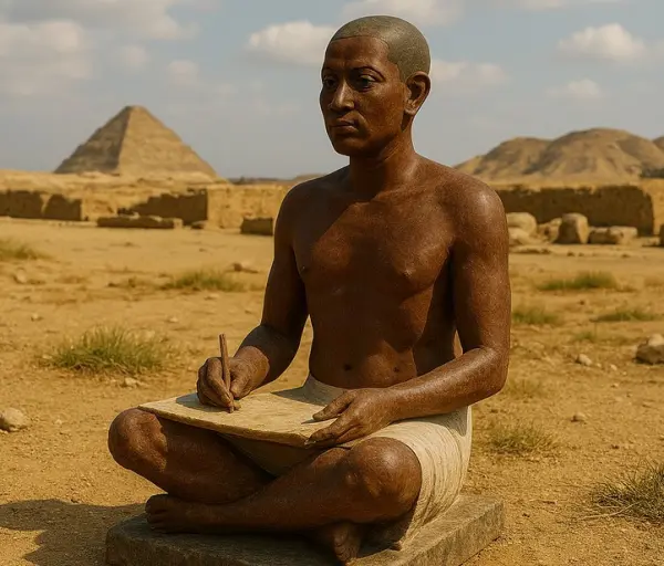 Imhotep - creator of the first step pyramid of Pharaoh Djoser in Saqqara