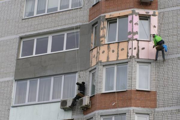 Exterior balcony insulation
