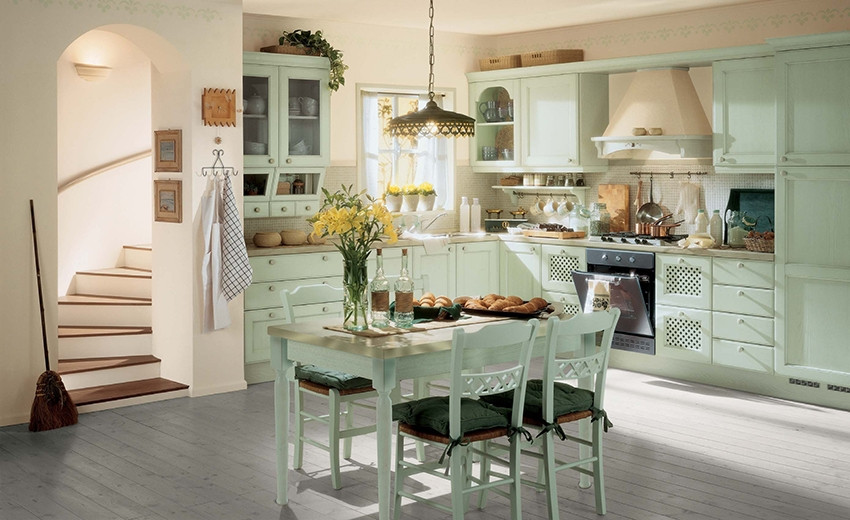 Kitchen and Dining Room: Retro Taste at the Dining Table
