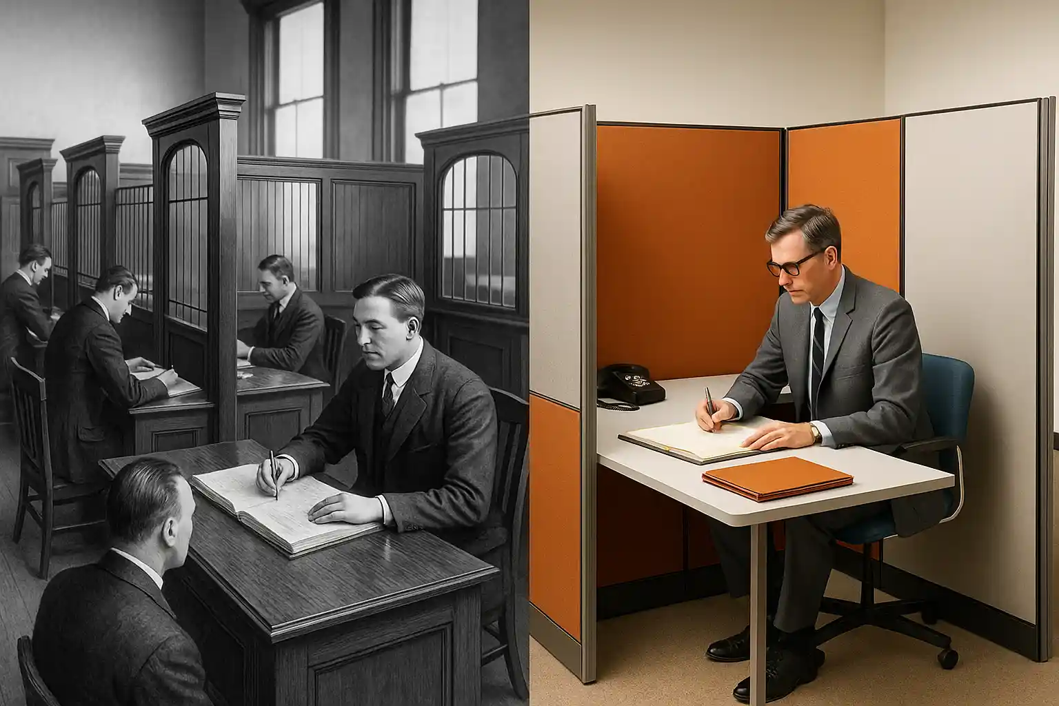 History of Office Partitions: From Origins to Modern Times