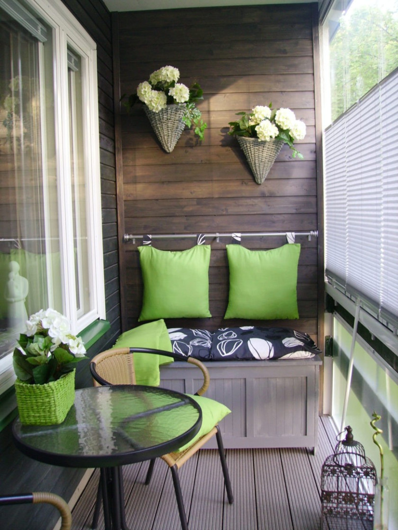 Furniture for a cozy balcony