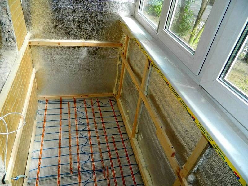 balcony insulation stages